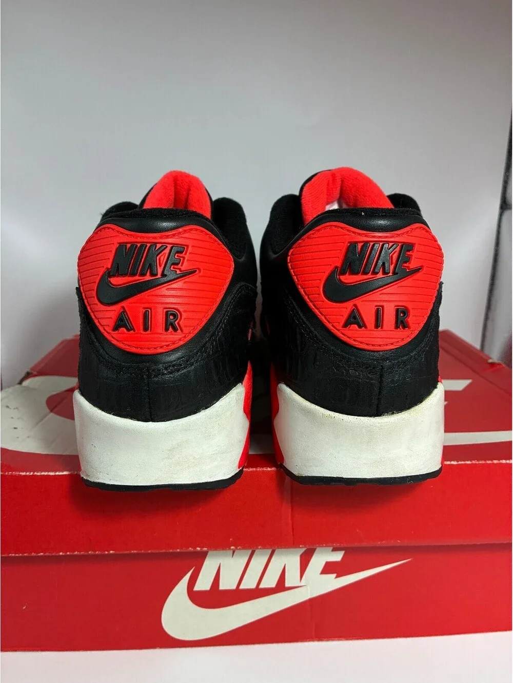 Size 12 - Nike Air Max 90 Black Croc Infrared Anniversary